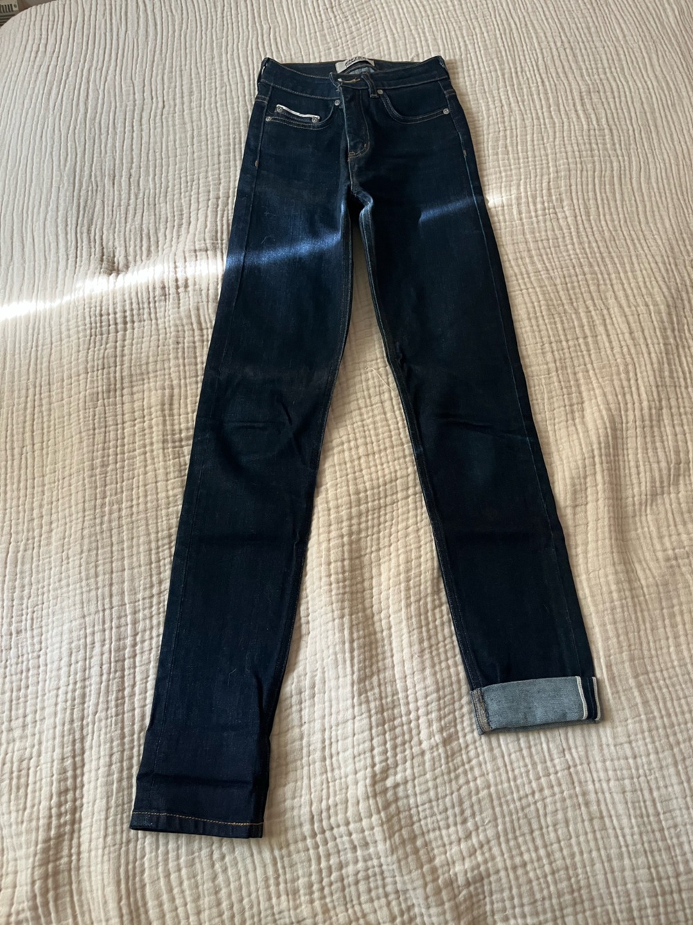Naked & Famous Denim Straight Leg Jeans in Dark Indigo